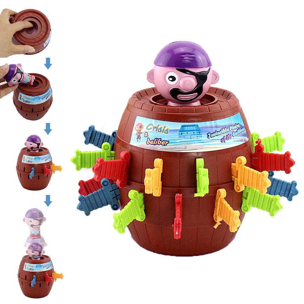 Funny Novelty Kids Children Funny Lucky Game Gadget Jokes Tricky Pirate Barrel Game NTDIZ1040