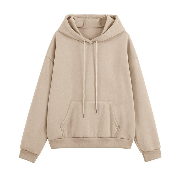 Fleece Tracksuits Women Two Pieces Set Hooded Oversized Sweatshirt Pants Solid Color Hoodie Suits Autumn Winter Casual Outfits