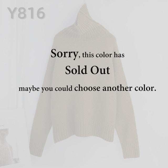 Aachoae Autumn Winter Women Knitted Turtleneck Cashmere Sweater 2020 Casual Basic Pullover Jumper Batwing Long Sleeve Loose Tops